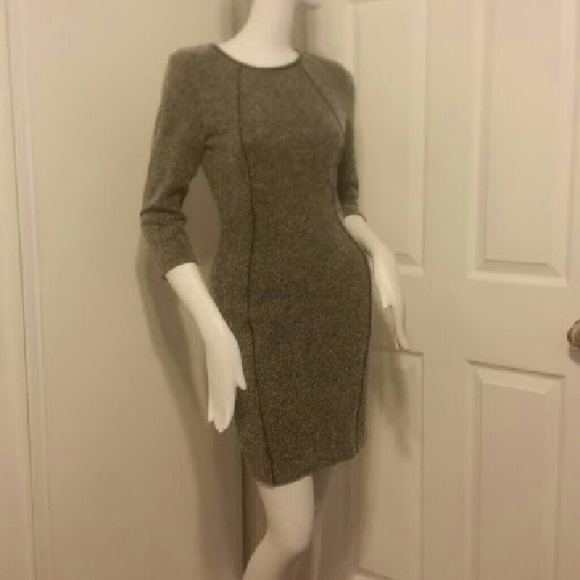 Grey tweed dress
