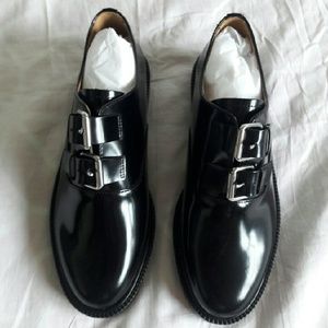 NWT Aster Double Buckle Patent Oxford