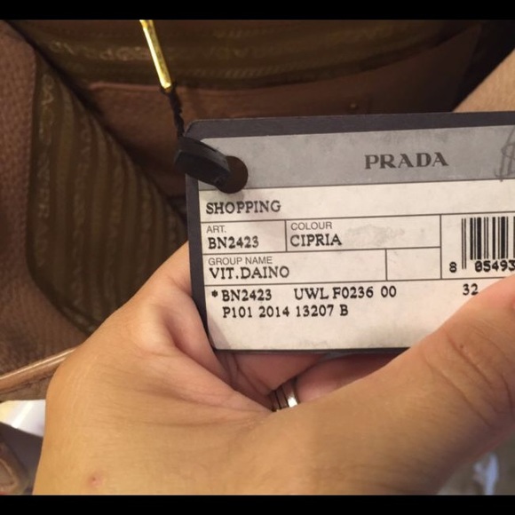 🎯 Sold: Prada designer Vitello diano Blush Tote - Picture 4 of 4