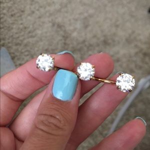 Valou Gold and CZ ring size 7