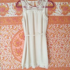 NIS-RC15719 IVORY LACE DRESS