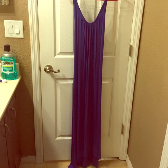 Stretchy, comfy, sexy blue maxi