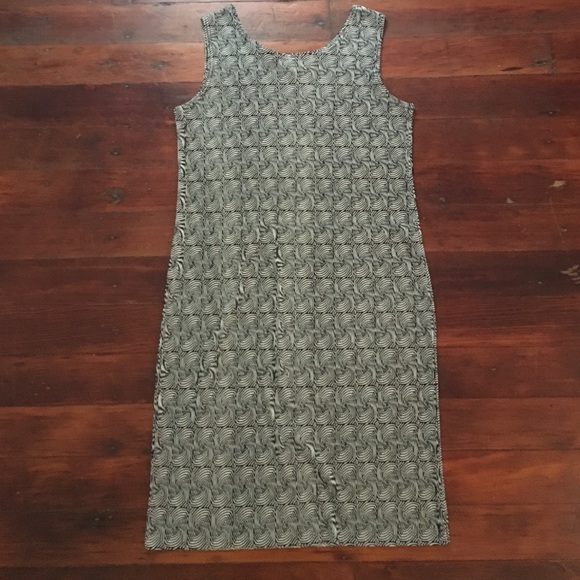 Retro printed plissé dress