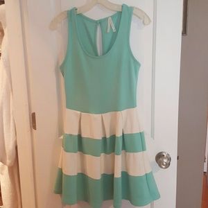 SHE fit n flare mint colored dress