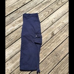 Liz Claiborn Navy Capris