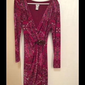 Cache long sleeve dress