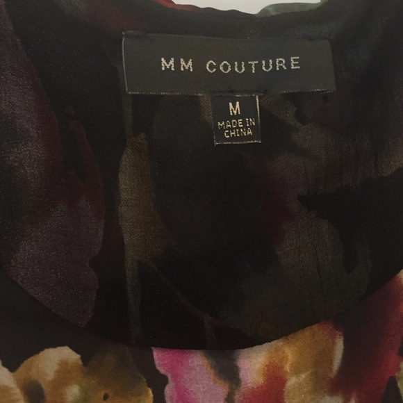 MM COUTURE Beaded Floral High-Low Tank - Picture 2 of 4