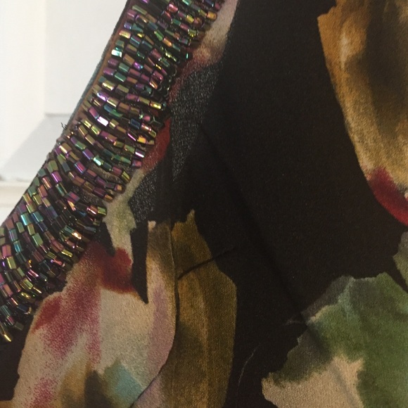 MM COUTURE Beaded Floral High-Low Tank - Picture 3 of 4