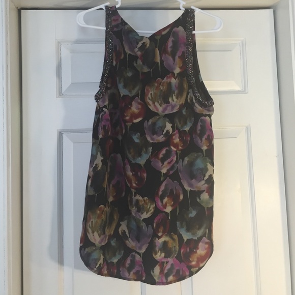 MM COUTURE Beaded Floral High-Low Tank - Picture 4 of 4