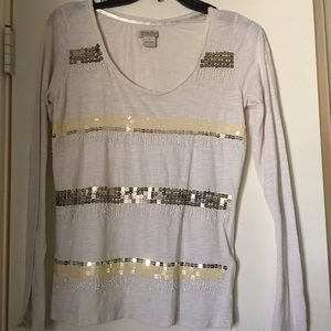 Lucky Brand Sparkly Long Sleeve