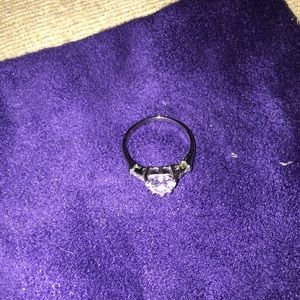 Costume jewelry ring in silver