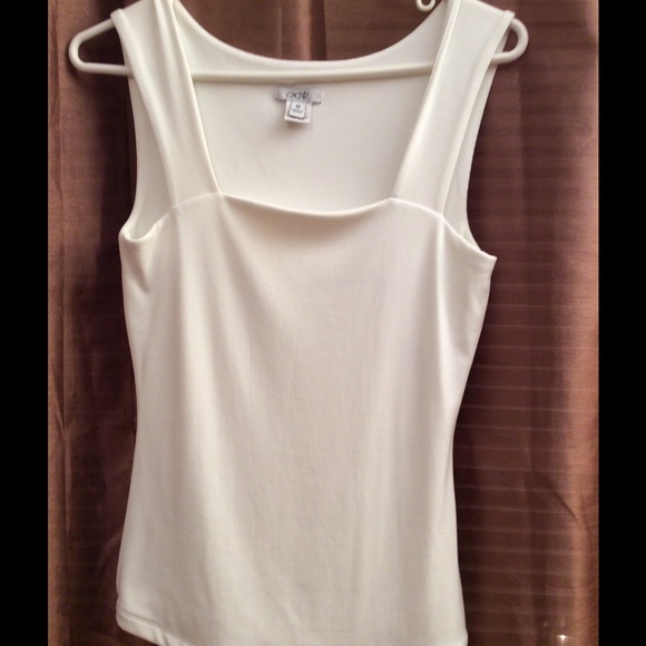 Cache white tank top