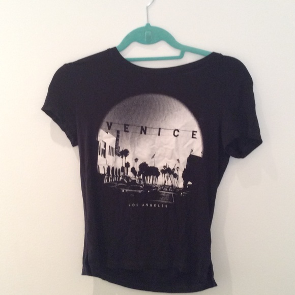 Black Short Sleeve American Eagle Graphic T-Shirt