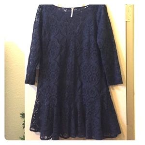 Black Free People Lace Dress w/ slip