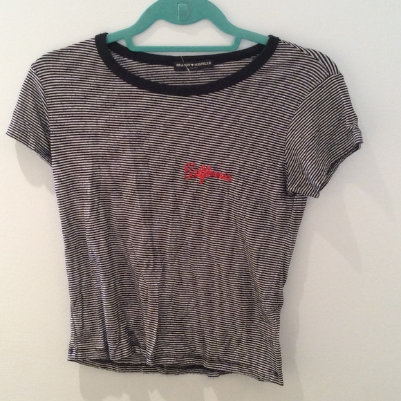 Striped Brandy Melville "California" T-Shirt