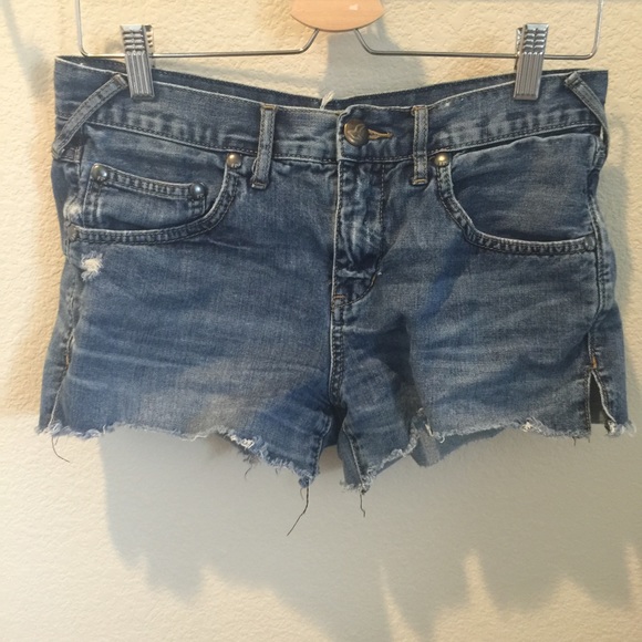 Free people jean shorts