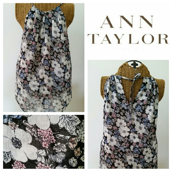 Ann Taylor Tops - GiveawauANN TAYLOR floral sleeveless blouse top XS