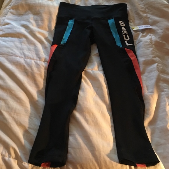 NWT Soul cycle colorblock chi crop pants