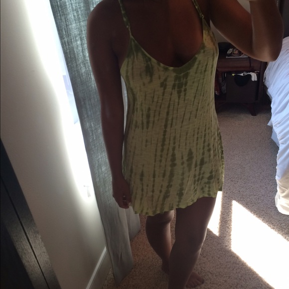 Blue life v neck swing mini dress.
