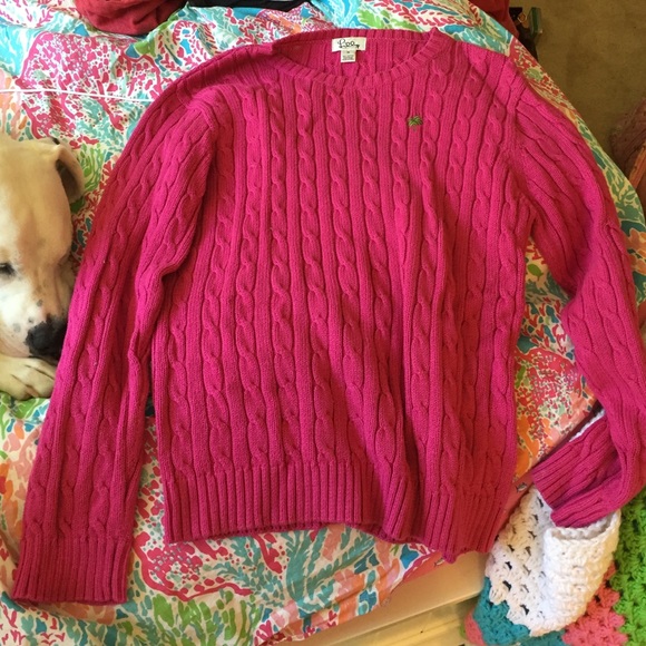 Lilly Pulitzer cable knit sweater