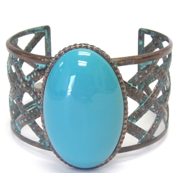 ✂️Last Call ✂️ Turquoise Woven Metal Bracelet-108