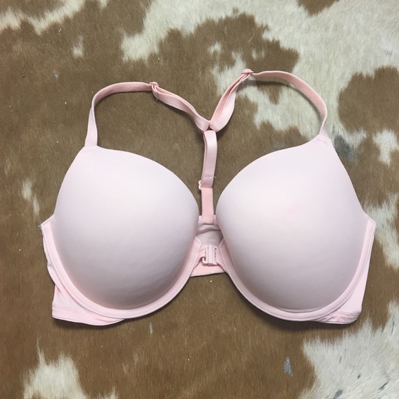 VS PINK LIGHT PINK BRA FRONT CLOSURE NWOT