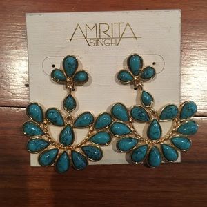18K Gold and Turquoise Amrita Singh Earrings