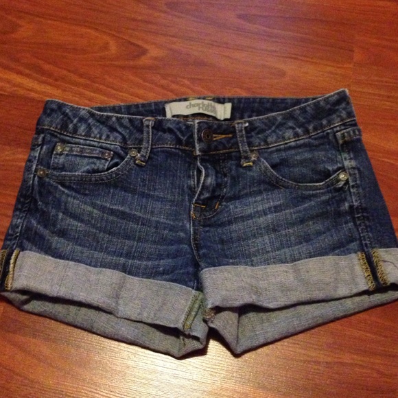 Charlotte Russe Cuffed Jean Shorts
