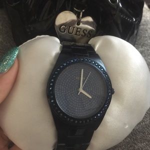 Guess Navy Blue Bling Watch