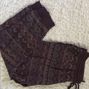 Mossimo Purple Patterned Joggers