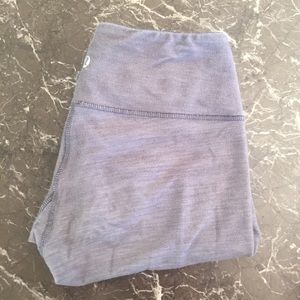 Lululemon cropped leggings in Heather Grey