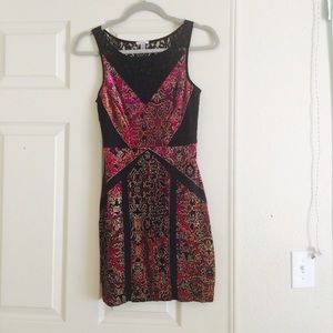 ANTHROPOLOGIE velvet mini dress