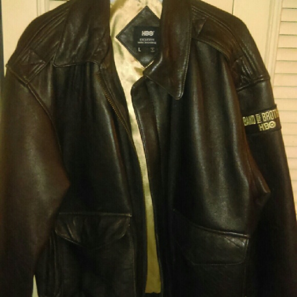 HBO Band OF Brothers Jackets & Coats Authentic Hbo Leather Bomber Jacket Poshmark