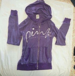 Pink zipper hoodie