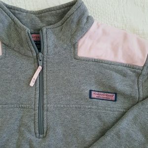 Grey & Pink Vineyard Vines Shep Shirt