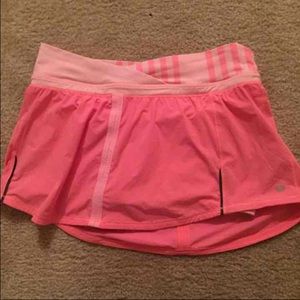 Hot pink lululemon skirt 6
