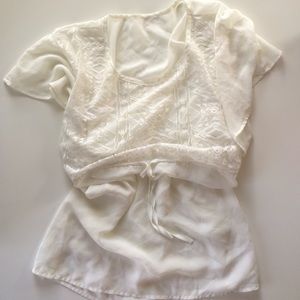 Sheer boho bathing suit coverup