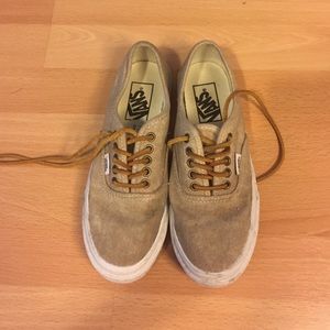 Vans Tan Canvas Shoe Size 6