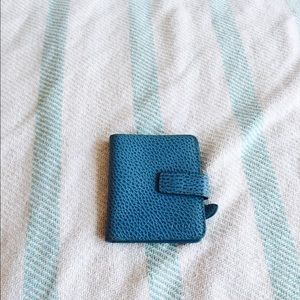 Lodis blue mini wallet/ card holder/ change purse