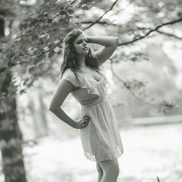 Teal, flowy dress with cut outs - Picture 2 of 2