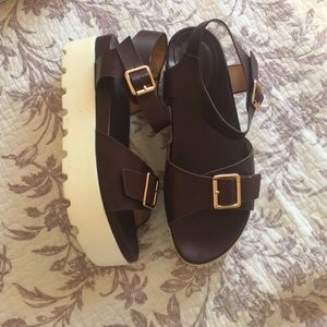 Platform wedge shoes