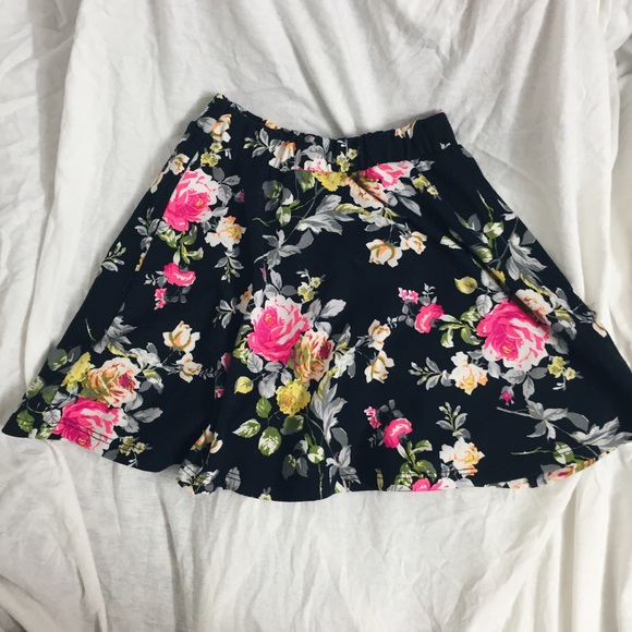 Floral skater skirt
