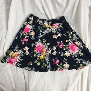 Floral skater skirt
