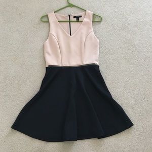 Soft and comfortable two toned semi formal dress
