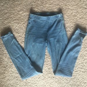 Vintage light denim leggings