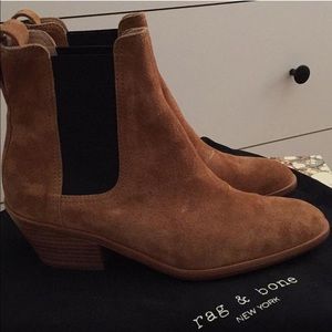 Rag and Bone Dixon boots in Cognac.