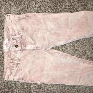 Light pink skinny jeans