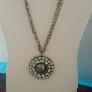 Multi Strand Necklace w/ Medallion