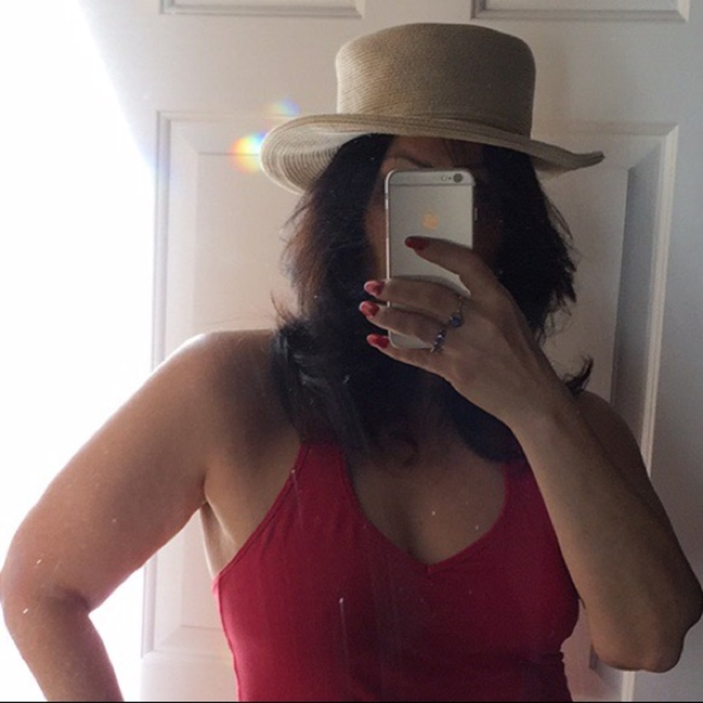 Talbots straw hat for beach or play