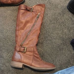 Brown tall boots